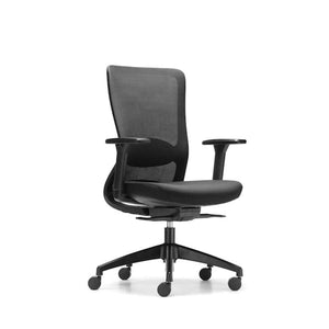 schiavello dash black colour home office chair with arms