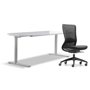 schiavello home office furniture bundle package 1 krossi desk and black dash chair without arms