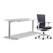Load image into Gallery viewer, schiavello home office furniture bundle package 1 krossi desk and white dash chair with arms
