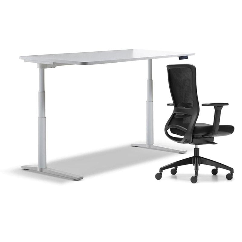 schiavello krossi home office desk electric adjustable height with black frame dash chair with arms