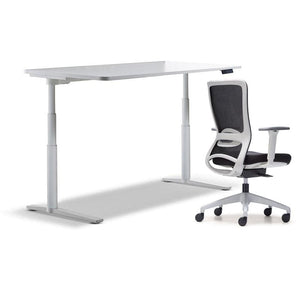 schiavello krossi home office desk electric adjustable height with white frame dash chair with arms